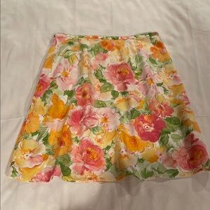 Talbot’s Petite Beautiful Floral Print Women's Skirt Size 14